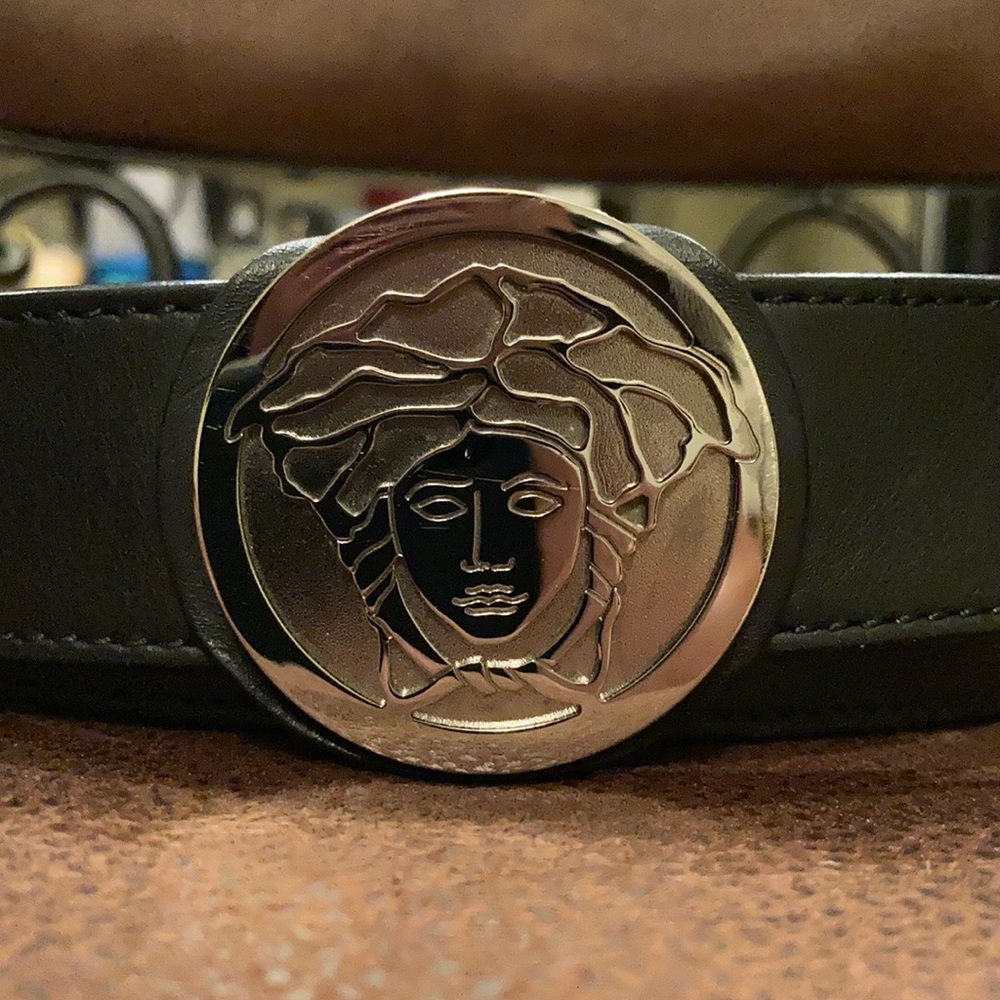 Versace black belt